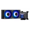 All-in-One-Flüssigkeitskühler MSI MAG Coreliquid A15 240 — 240-mm-Radiator, 2×120-mm-Lüfter, LGA1700/AM4/AM5, schwarz