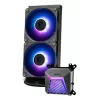 All-in-One-Flüssigkeitskühler MSI MAG Coreliquid A15 240 — 240-mm-Radiator, 2×120-mm-Lüfter, LGA1700/AM4/AM5, schwarz