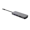 USB Typ-C Hub TRUST 25672 — HDMI, RJ-45, USB 3.2 Gen 1 Typ-A/Typ-C, SD/MicroSD, grau