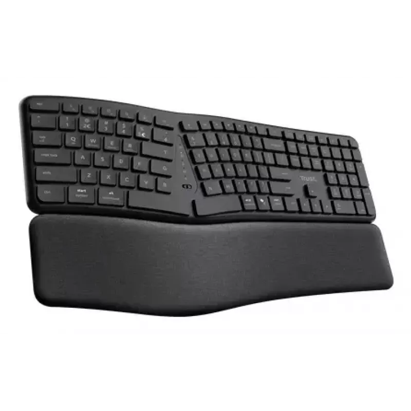 Trust Keyra ergonomische kabellose Multidevice-Tastatur