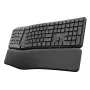 Trust Keyra ergonomische kabellose Multidevice-Tastatur