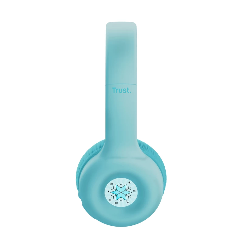 Headset TRUST Nouna binaural Bluetooth/USB-C kabelgebunden & kabellos, faltbar, für Kinder, blau, 4 cm Treiber