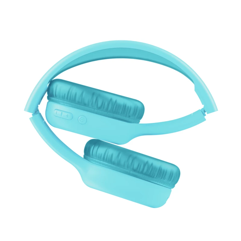 Headset TRUST Nouna binaural Bluetooth/USB-C kabelgebunden & kabellos, faltbar, für Kinder, blau, 4 cm Treiber