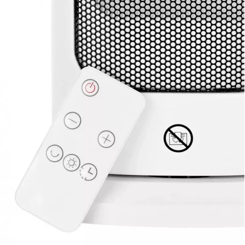 Elektrischer Keramikheizer NOVEEN PTC2000 — 2000 W, einstellbarer Thermostat, LED-Display, Timer, Fernbedienung, weiß