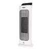 Elektrischer Keramikheizer NOVEEN PTC2000 — 2000 W, einstellbarer Thermostat, LED-Display, Timer, Fernbedienung, weiß