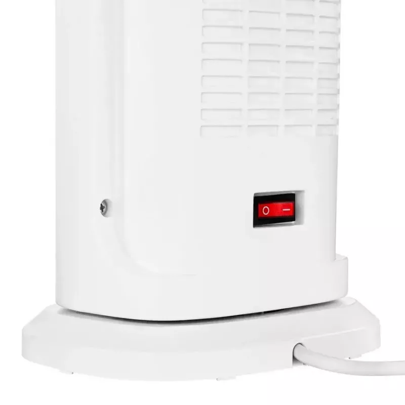 Elektrischer Keramikheizer NOVEEN PTC2000 — 2000 W, einstellbarer Thermostat, LED-Display, Timer, Fernbedienung, weiß