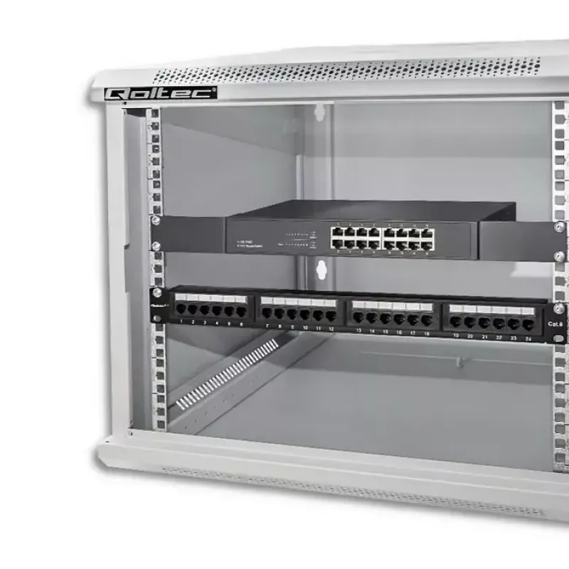 19 Zoll Rack-Schrank QOLTEC 9U Modell 54484, Abmessungen 600x500x450 mm