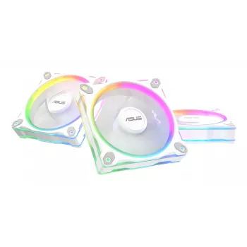 Gehäuselüfter ASUS Prime MR120 ARGB Weiß 120 mm, 1600 U/min, PWM, Gleitlager, 58 CFM