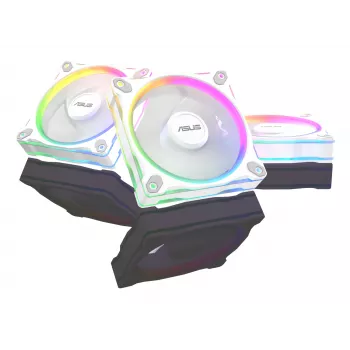 Gehäuselüfter ASUS Prime MR120 ARGB Weiß 120 mm, 1600 U/min, PWM, Gleitlager, 58 CFM