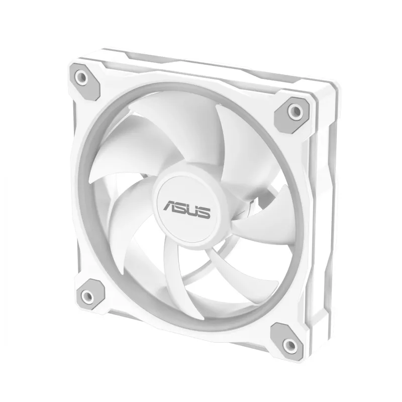 Gehäuselüfter ASUS Prime MR120 ARGB Weiß 120 mm, 1600 U/min, PWM, Gleitlager, 58 CFM