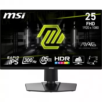 Monitor MSI MAG 255PXF 24,5 Zoll Full HD (1920×1080) Rapid IPS, 300 Hz, 0,5 ms, FreeSync Premium, matte Oberfläche