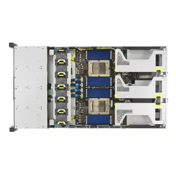Server-Rack-Plattform ASUS RS720A-E13-RS24G 2U AMD, 24x 2,5-Zoll-Einschübe, 2x SP5 CPU, 24 DIMM DDR5, max. 3 TB, Aspeed AST2600