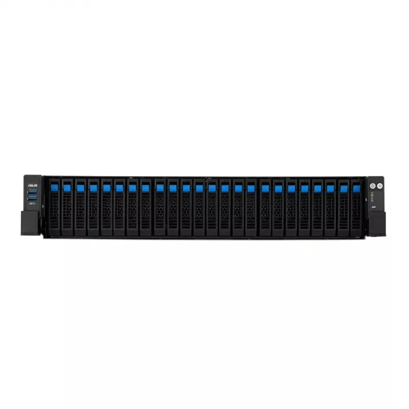 Server-Rack-Plattform ASUS RS720A-E13-RS24G 2U AMD, 24x 2,5-Zoll-Einschübe, 2x SP5 CPU, 24 DIMM DDR5, max. 3 TB, Aspeed AST2600