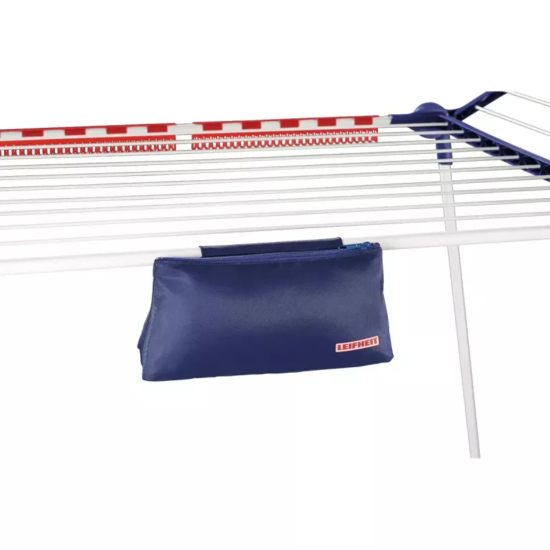 Bodenständiger Wäscheständer Leifheit Pegasus 180 Plus — zusammenklappbarer Trockner aus Metall/Kunststoff, 18 m Trockenfläche, 870×1570×660 mm