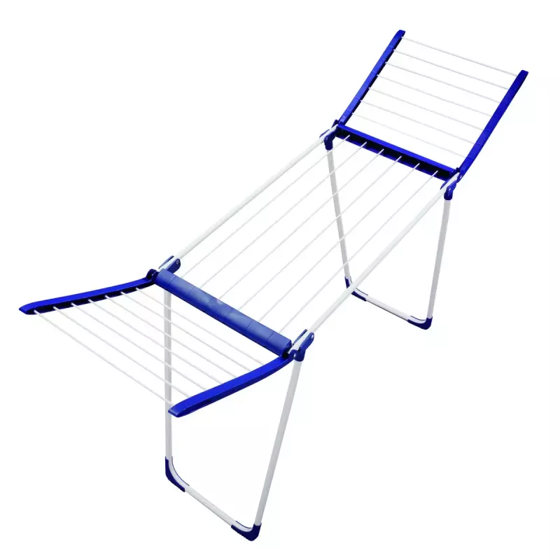Bodenständiger Wäscheständer Leifheit Pegasus 180 Plus — zusammenklappbarer Trockner aus Metall/Kunststoff, 18 m Trockenfläche, 870×1570×660 mm