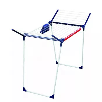 Bodenständiger Wäscheständer Leifheit Pegasus 180 Plus — zusammenklappbarer Trockner aus Metall/Kunststoff, 18 m Trockenfläche, 870×1570×660 mm