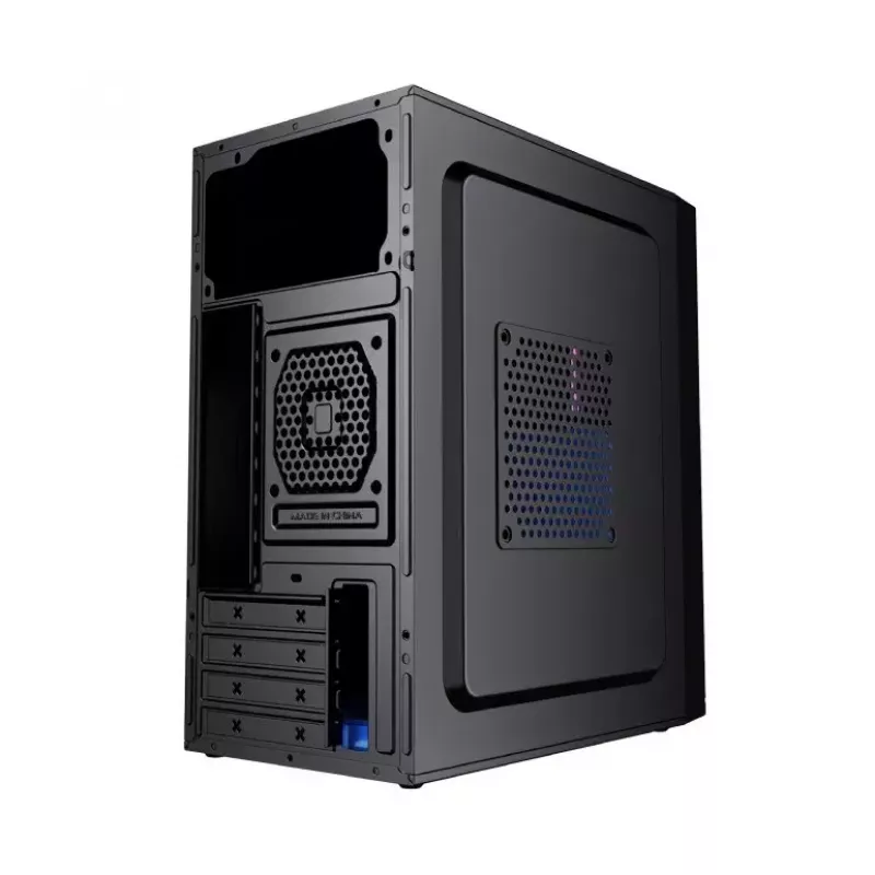 PC-Gehäuse GEMBIRD Fornax K300 Mini Tower — Mini-ITX/Micro ATX, SPCC, 2,17 kg, USB 3.2, 1x2,5-Zoll-Schacht, 4 Erweiterungssteckplätze