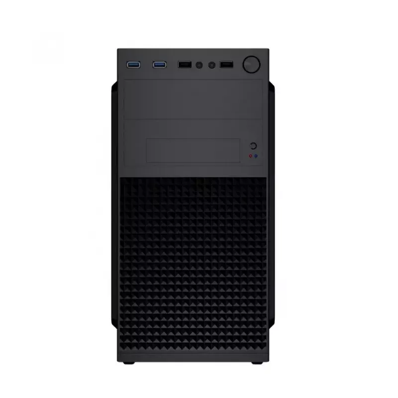 PC-Gehäuse GEMBIRD Fornax K300 Mini Tower — Mini-ITX/Micro ATX, SPCC, 2,17 kg, USB 3.2, 1x2,5-Zoll-Schacht, 4 Erweiterungssteckplätze