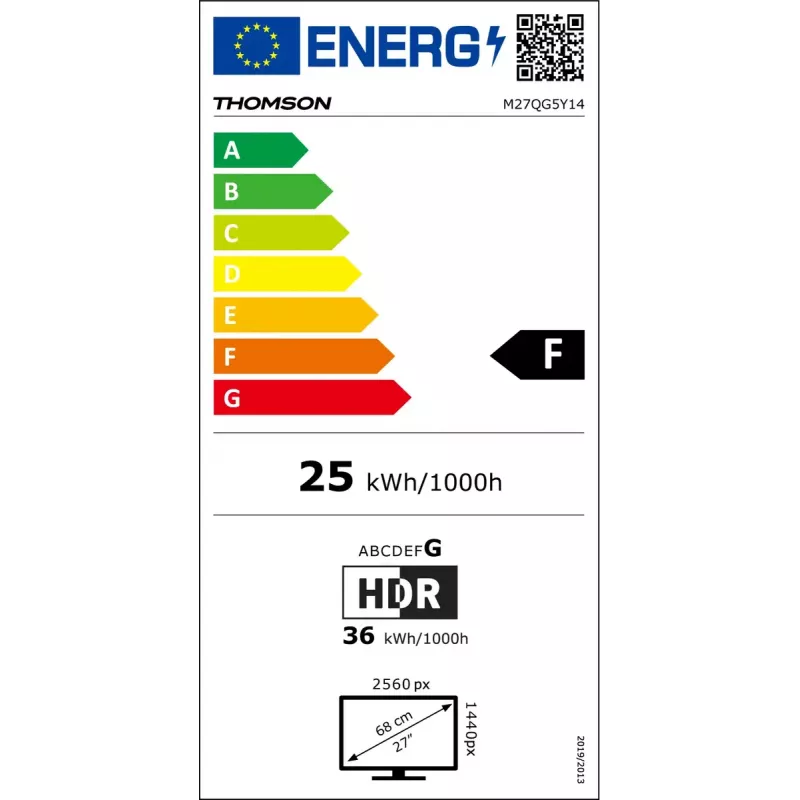 Monitor Thomson M27QG5Y14 27 Zoll Quad HD LED 2560 x 1440
