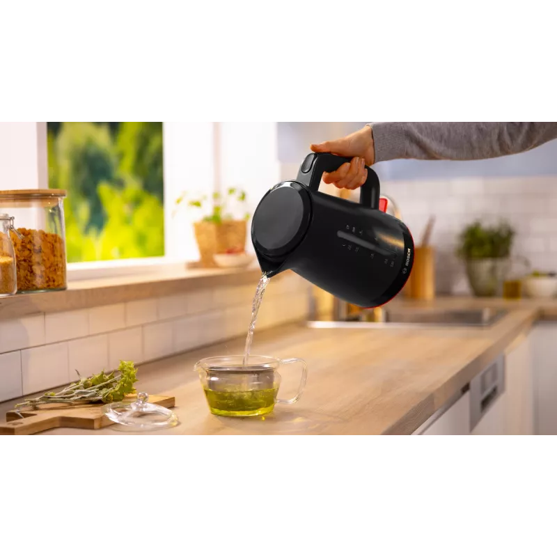 Elektro-Wasserkocher Bosch MyMoment TWK3M123 — 1,7 L, 2400 W, schwarz