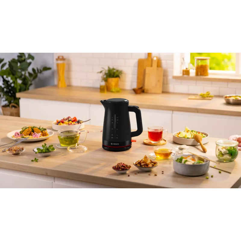 Elektro-Wasserkocher Bosch MyMoment TWK3M123 — 1,7 L, 2400 W, schwarz
