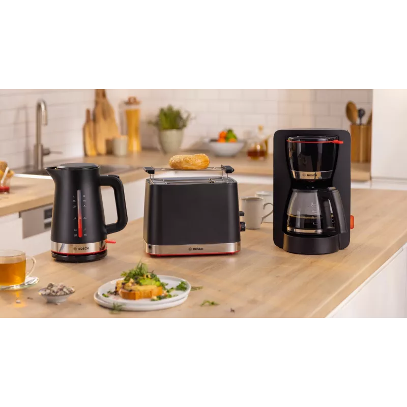 Elektro-Wasserkocher Bosch MyMoment TWK3M123 — 1,7 L, 2400 W, schwarz