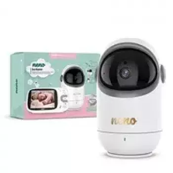 Babyphone neno Berkano kabelloser Empfänger – 1-Kamera kabelloser Babyphone-Empfänger, 1280×720 LCD, 1200 mAh Akku, USB‑C, Schwenk 310°/Neigung 0–46°, Reichweite 260 m