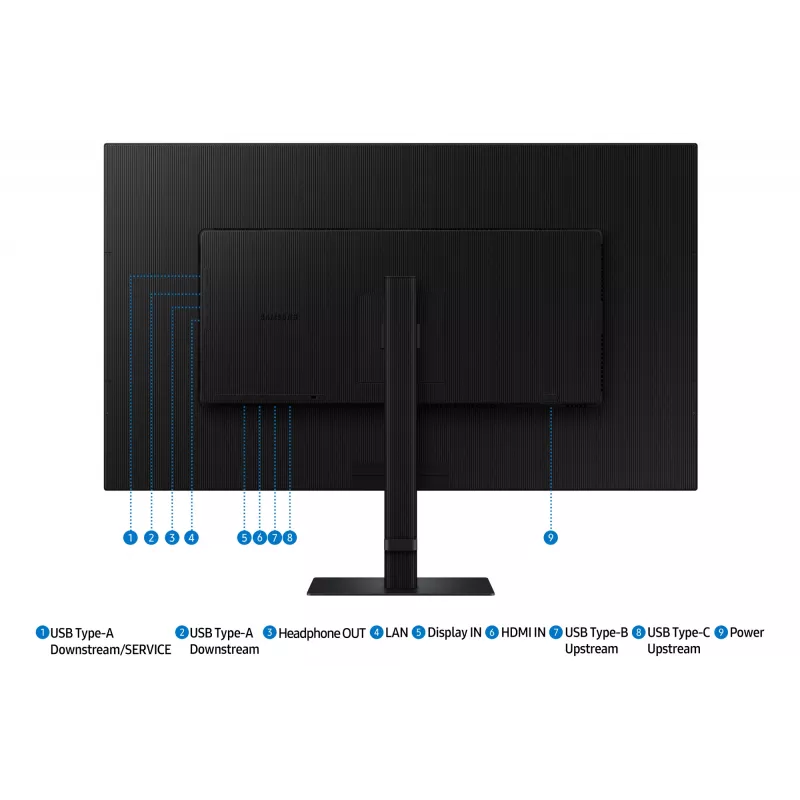 Samsung S80UD Computermonitor 94 cm (37 Zoll) 3840 x 2160 Pixel 4K Ultra HD LCD Schwarz