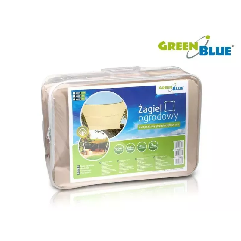 GreenBlue GB505 Sonnenschutz UV 5 m quadratische Polyester-Außenüberdachung