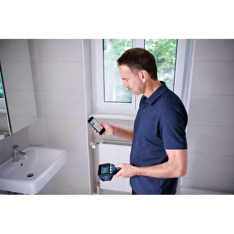 Bosch GTC 600 C Rauschäquivalente Temperaturdifferenz (NETD) IR Schwarz, Blau 256 x 192 Pixel Integriertes Display LCD
