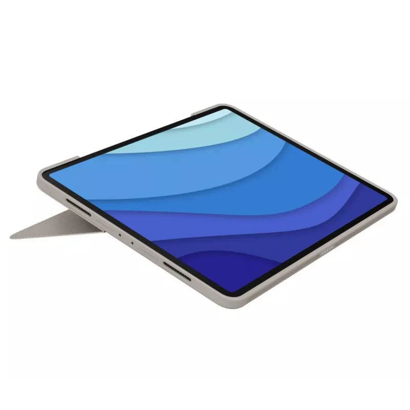 LOGITECH Combo Touch - Sand für iPad Pro 12.9 Zoll (5. Gen.) - US International QWERTY