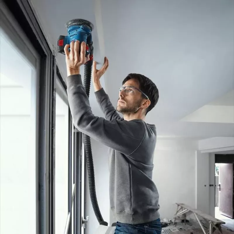 Bosch GEX 185-LI Professional Exzenterschleifer 10000 OPM Blau