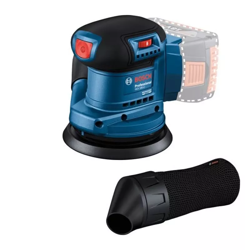 Bosch GEX 185-LI Professional Exzenterschleifer 10000 OPM Blau