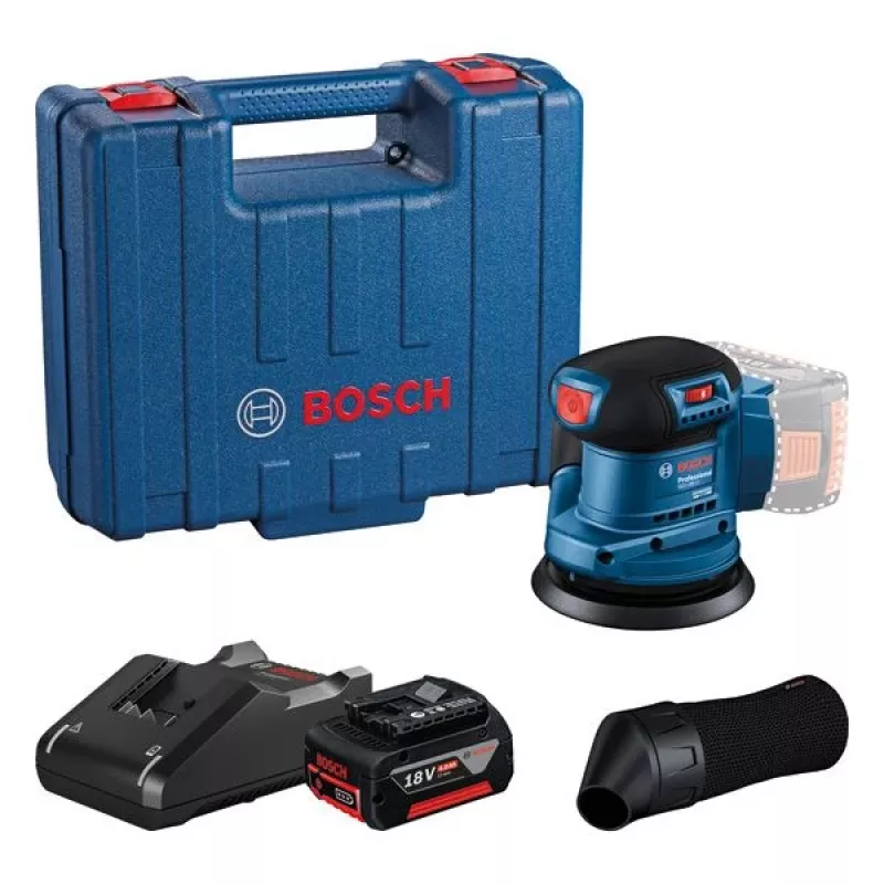 Bosch GEX 185-LI Professional Exzenterschleifer 10000 OPM Blau
