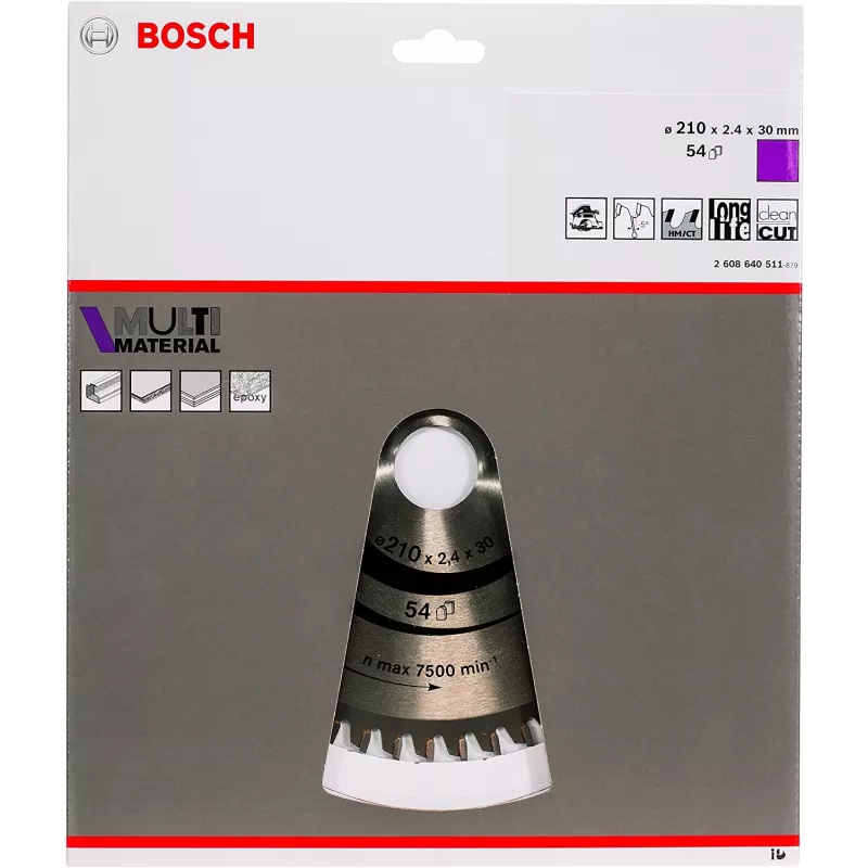 Bosch Multi-Material-Kreissägeblätter, Aluminium, 21 cm, Bosch, 235 g, 1 St.