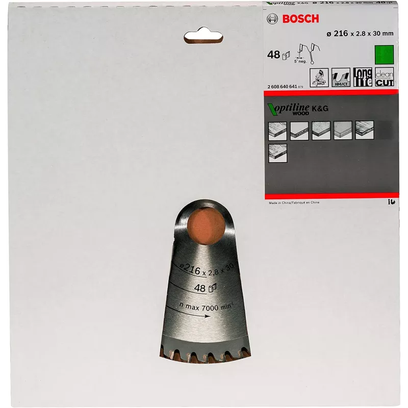 Bosch Optiline Wood Kreissägeblätter, Holz, 30,5 cm, Bosch, 640 g, 1 St.