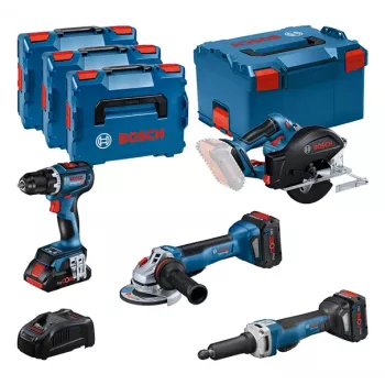 “Bosch Combi-Kit 4 Werkzeuge 18V Batterie”