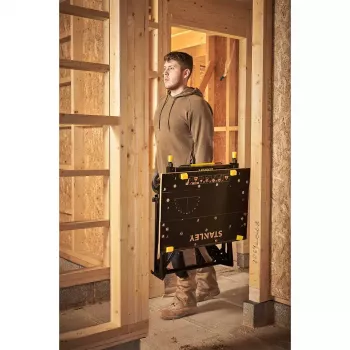 Holzbearbeitungswerkbank Stanley STST83800-1 Bambus Stahl Schwarz Gelb 625 mm