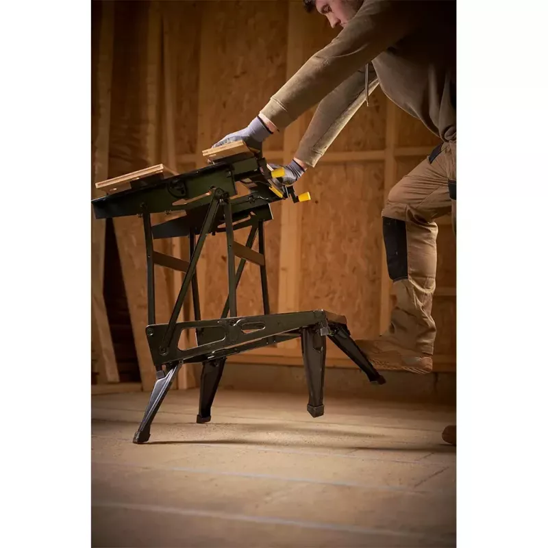 Holzbearbeitungswerkbank Stanley STST83800-1 Bambus Stahl Schwarz Gelb 625 mm