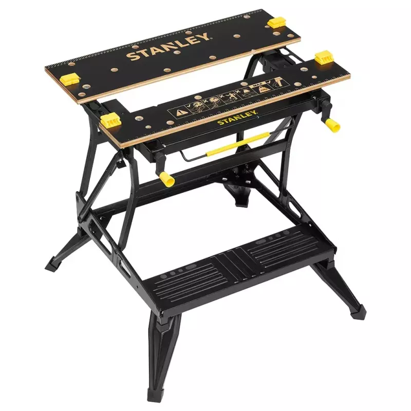 Holzbearbeitungswerkbank Stanley STST83800-1 Bambus Stahl Schwarz Gelb 625 mm