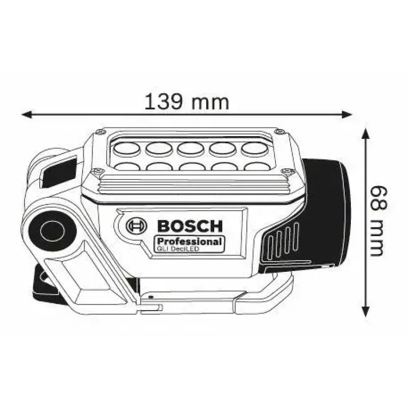 Bosch GLI DeciLED Professional Blau, Grau LED