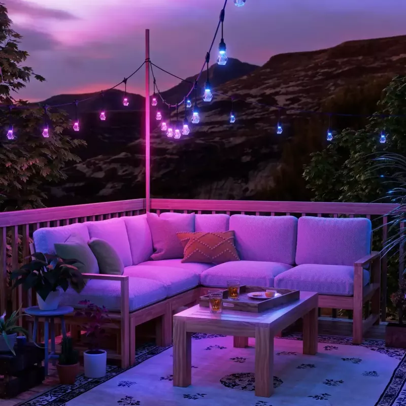 Outdoor-Lichterkette Nanoleaf Essentials NF084E00-20SLO 15 m mehrfarbig Matter