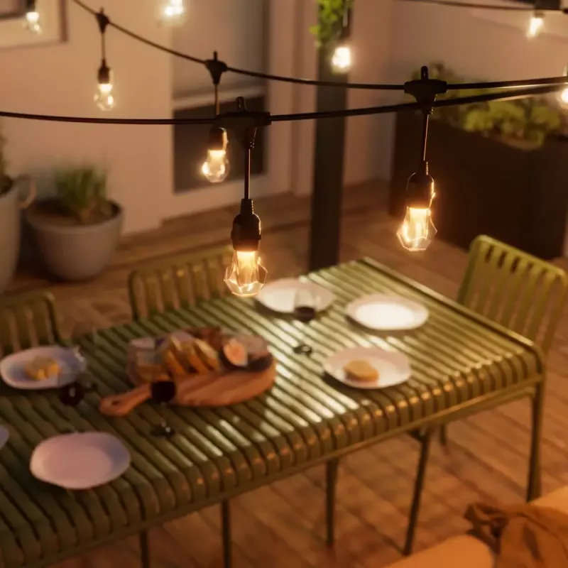 Outdoor-Lichterkette Nanoleaf Essentials NF084E00-20SLO 15 m mehrfarbig Matter