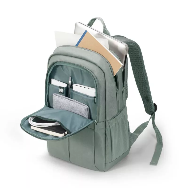 DICOTA Eco Backpack Scale - 13-15,6 Zoll Notebook-Rucksack - Grau / 600d recyceltes PET