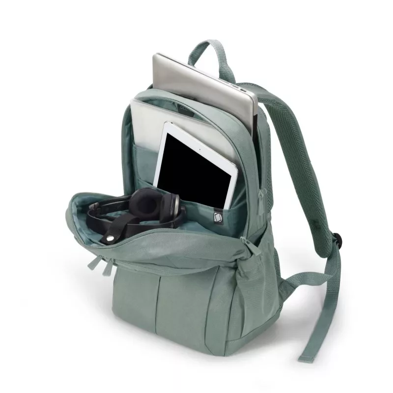 DICOTA Eco Backpack Scale - 13-15,6 Zoll Notebook-Rucksack - Grau / 600d recyceltes PET