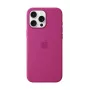 Apple Silikon Case mit MagSafe für iPhone 16 Pro Max Fuchsia