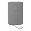 Power bank EcoFlow Rapid 5000 (Lithium-Ion 5000 mAh, PD fast charge, 30 W total, wireless, USB-C, Silver)