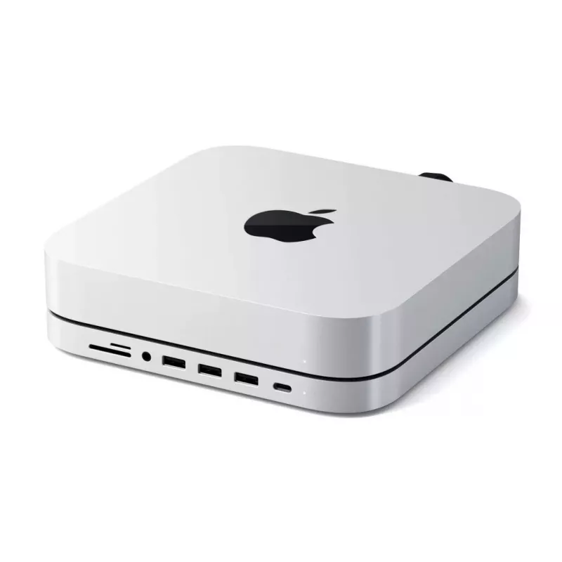 Satechi Aluminium-Stand und Hub für Mac mini, Space Grau