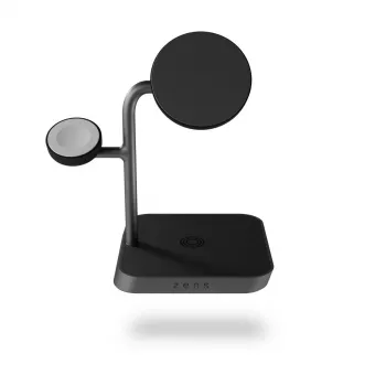 ZENS Office Charger Pro 3 Schwarz Kabellos Schnellladen Innenbereich AC
