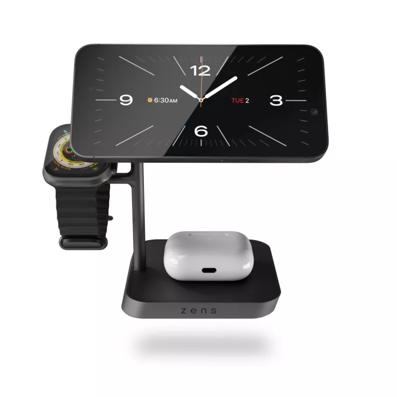 ZENS Office Charger Pro 3 Schwarz Kabellos Schnellladen Innenbereich AC